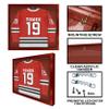 PENNZONI Jersey Frame Display Case - Extra Large Clear Acrylic Sports Jersey Display Frame for Baseball, Football, Hockey & Basketball - Cherry view 2