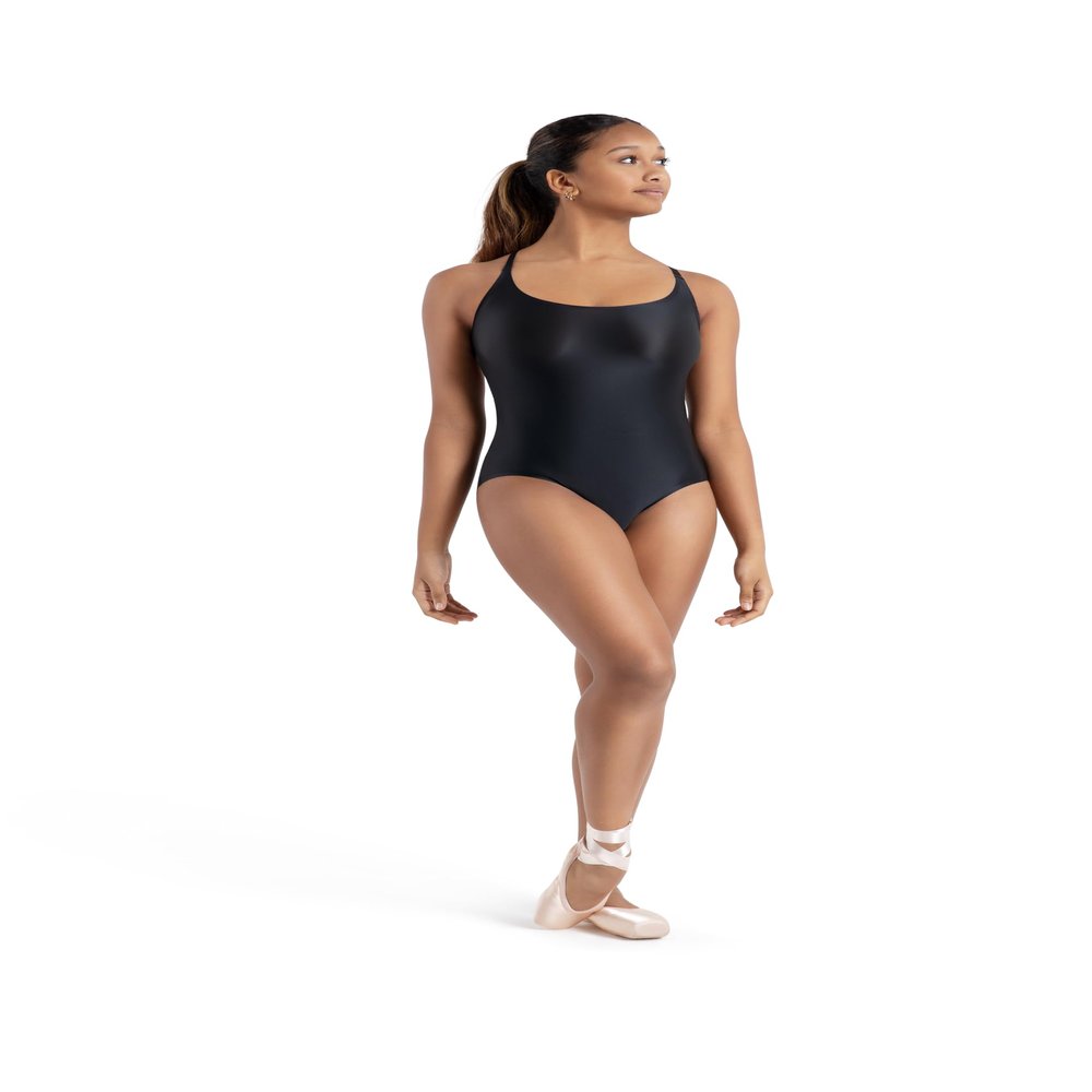 Capezio Deep Back Camisole Leotard, Black, Small