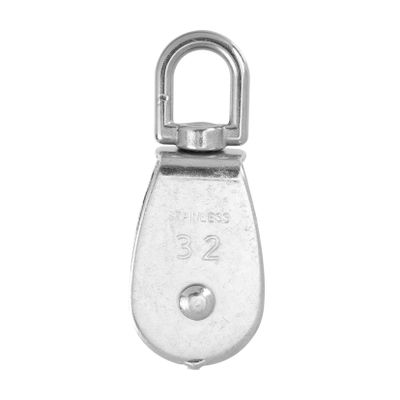 BESPORTBLE Stainless Steel Lifting Pulley Heavy Duty Single Pulley Block with Rotation for Smooth Rope Handling Lifting and High-Altitude Operations