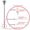 Ambassador Marine Deck-Mount Sprayer- Hammer-Head Warm White Sprayer, 6' Stainless Steel Hose, Elite Holder - 134-0044-WH-W view 4