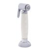 Ambassador Marine Deck-Mount Sprayer- Hammer-Head Warm White Sprayer, 10' White Rubber Hose, Elite Holder - 134-0042-WH-W view 1