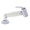 Ambassador Marine Deck-Mount Sprayer- Hammer-Head Warm White Sprayer w/Elbow, 6' Stainless Steel Hose, Elite Holder - 134-0045-WH-W view 1