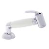 Ambassador Marine Deck-Mount Sprayer- Hammer-Head Warm White Sprayer w/Elbow, 10' White Rubber Hose, Elite Holder - 134-0043-WH-W view 1