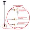 Ambassador Marine Deck-Mount Sprayer- Small Arctic White Sprayer, 10' White Rubber Hose, Low Profile Holder - 134-0021-AW-W view 4
