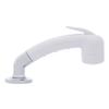 Ambassador Marine Deck-Mount Sprayer- Small Arctic White Sprayer (No Eyelet for Hanging) w/Elbow, 6' White Rubber Hose, Low Profile Holder - 134-0020-AW-W view 3