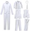 Suit for Boys,Ring Bearer Outfit,Boys Formal Vest Pants Set,Boy Suits Size 2 White Suit view 2