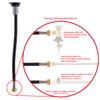 Ambassador Marine Deck-Mount Sprayer- Small Chrome Sprayer (No Eyelet for Hanging) w/Elbow, 6' Black Rubber Hose, Low Profile Holder - 134-0020-CP-W view 4