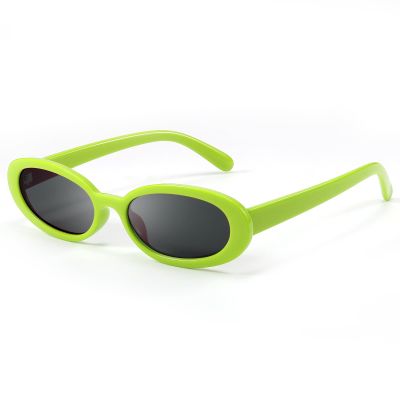 DANAMY Sunglasses Womens Retro Oval Sunglasses for Women Men Fashion Small Oval Sun Glasses 90s Vintage Driving Shades