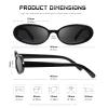 DANAMY Sunglasses Womens Retro Oval Sunglasses for Women Men Fashion Small Oval Sun Glasses 90s Vintage Driving Shades view 3
