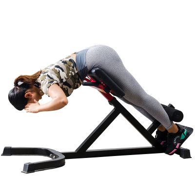 Hyper Back Extension Roman Chair, Multi-Functional Workout Machines with Soft Cushion & Foam Rollers, Fitness Roman Chair, Built to Last