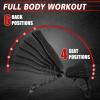 LSKSSNG Adjustable & Foldable Weight Bench Press, Decline Bench for Dumbbell Exercise, 600LBS Strength Training Benches for Full Body Workout, Multi-Purpose Incline Decline Workout Bench for Home Gym view 2