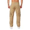 THWEI Cargo Pants for Men Casual Cotton Lightweight Relaxed Fit Stretch Elastic Waist Work Pants Khaki 3XL view 3
