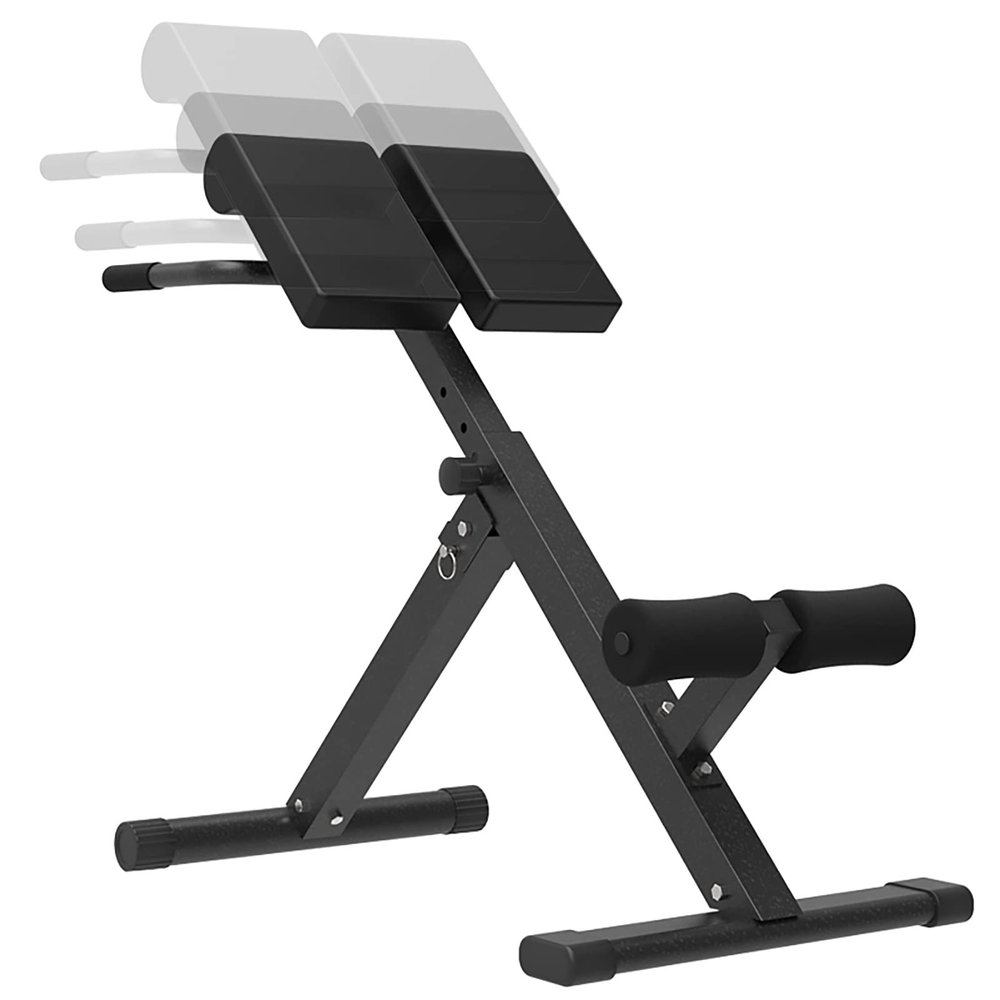 AkosOL Foldable Fitness Roman Chair with Dip Station, Multi-Functional Hyperextension Bench with 300kg/660 Lbs Capacity, Easy Decompression