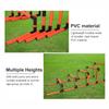MTNBHH 5 Pack PVC Pipe Agility Training Hurdles, Portable Hurdles Training Equipment Sport Squad Speed Hurdles Set Obstacle Training Track and Field Hurdle (Color : Yellow) view 4