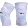 TUOY Pink Padded Compression Knee Pads Knee Protection Pad (1 Pair) - Youth & Adult Sizes view 1