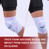 TUOY Pink Padded Compression Knee Pads Knee Protection Pad (1 Pair) - Youth & Adult Sizes view 4