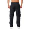 THWEI Cargo Pants for Men Casual Cotton Lightweight Relaxed Fit Stretch Elastic Waist Work Pants Black L view 3