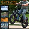 20x4 Fat Bike Tire Replacement, 20x4.0 Inch Electric Bicycle Snow Mountain E-Bike Tires, Folding Ebike Fat Tire Tubes and Tire Levers Compatible Wide Mountain Snow Bike Tires 1PCS view 3