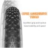 20x4 Fat Bike Tire Replacement, 20x4.0 Inch Electric Bicycle Snow Mountain E-Bike Tires, Folding Ebike Fat Tire Tubes and Tire Levers Compatible Wide Mountain Snow Bike Tires 1PCS view 4