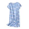 PNAEONG Women's Cotton stocking stuffers for adults Sleepwear Short Sleeves Stocking Stuffers For WomenSleepdress SY003-Cat+Star+Moon-S view 4