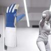 Aymzbd Fencing Glove, Fencing Bout Mittens Hand Protective Gear, S Left view 2