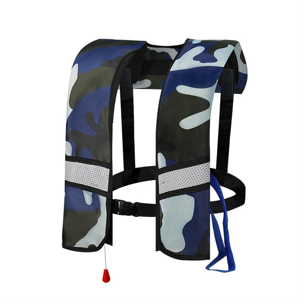 GDLHY Adult Kayak Vest High Buoyancy Swim Vest Manual Inflatable Women's Men's Adjustable Safety Jacket Swimming Fishing Outdoor Water Sports(I)