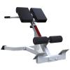 Multipurpose Roman Chair Steel Frame, Gym/Basement/Garages Back Extension Bench & Workout Chair, for Whole-Body Training, Adjustable Cushion Gap, White Champagne view 1