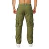 THWEI Cargo Pants for Men Casual Cotton Lightweight Relaxed Fit Stretch Elastic Waist Work Pants Army Green 2XL view 3