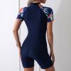 Women's Boyleg One Piece Swimsuit Racerback Athletic Bathing Suit Full Coverage Training Competitive Swimsuit Swimwear view 3