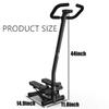 Stair Stepper for Exercises,Stair Stepper Machine with Handlebar,with 300LBS Loading Capacity, Hydraulic Fitness Stepper with LCD Monitor (Black) view 2