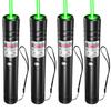 [4 Packs] Rechargeable Green Laser Pointer High Power Green Beam Laser Light Long Distance Range For TV/LED/LCD Screens Tactical Flashlights Presentation Office/Outdoors/Astronomic/Construction [001] view 1