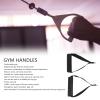 2 PCS Resistance Band Handle Grip, Heavy Duty Cable Machine Attachment Exercise Bands Replacement with ABS Cores for Home Gym Fitness Workouts Pilates Yoga Weight Training view 4