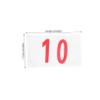 GANAZONO 20pcs Race Number Bibs for Sports Events Reusable Competition Cloth Edge Binding Includes Numbers for Runners and Athletic Competitions view 2