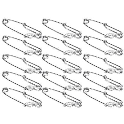 VBESTLIFE Tuna Clips, 15 Pack Stainless Steel Longline Snaps Heavy Duty Fishing Clips for Tuna Shark Long Line Fishing Terminal Tackle