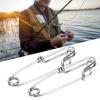 VBESTLIFE Tuna Clips, 15 Pack Stainless Steel Longline Snaps Heavy Duty Fishing Clips for Tuna Shark Long Line Fishing Terminal Tackle view 4