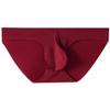 GAOGAO Ice Silk Men Short Briefs Sexy Pounch Underwear Fitness Sport Underpants (US, Numeric, 35, 39, Regular, Regular, wine) view 1
