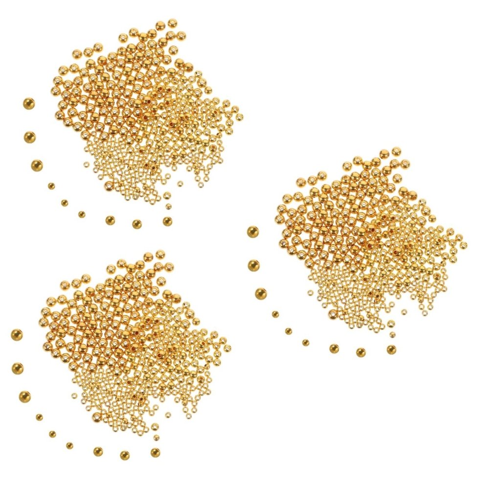 VANZACK 900pcs Professional Fishing Beads Tungsten Beads Rattle Fishing Supplies
