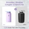 Coolflask Water Bottle with Straw, 32 oz Insulated Metal Water Flask with Straw & Spout Lids, Stainless Steel Double Wall Vacuum, Keep Cold 48h Hot 24h, Leak Proof & Non-BPA, Lavender view 3