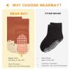 Bearbay Baby Socks 6 Pairs - Non-Slip Gripper for Toddlers, Infants & Kids, Soft Cotton Crew Socks for Boys & Girls view 4