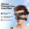 BAONILE Sports Face Guard, Nose Guard for Broken Nose, Basketball Football Softball Training Face Shield Masks with Foam Padding for Men and Women Black Open view 2