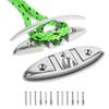 BALAVA 6 Inch Boat Cleats,316 Stainless Steel Folding Boat Dock Cleats,Flip Up Dock Cleat Rope Cleat for Boat,Yacht,Decks,Dock Line Mooring,Fasteners Included (2Pack) view 1