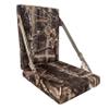 AUSCAMOTEK Camouflage Hunting and Stadium Seat Cushion with Backrest - 5cm Thick, Water-Resistant, Silent Material for Turkey Hunting Fishing Camping and Outdoor Activities (Autumn Woodland Pattern) view 1