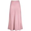 Long Satin Skirt Women's Spring Summer Satin Silk High Waist Ruffle A Line Long Maxi Skirt Tulip Skirts Maxi Silk Skirt for Beach Attire Evening Party Prom Gown Reception Holiday Skirt Pink S view 4