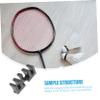 GANAZONO 2pcs Badminton Racket Stringing Load Spreader Durable Pressure Reducer Tool for Stringing Machines Protects Rackets from High Tension Cracking Black White view 2