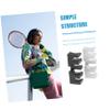 GANAZONO 2pcs Badminton Racket Stringing Load Spreader Durable Pressure Reducer Tool for Stringing Machines Protects Rackets from High Tension Cracking Black White view 4