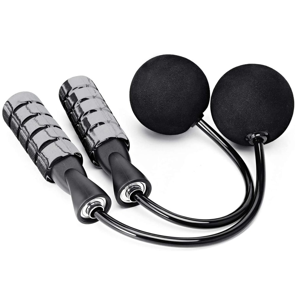 1Pair Jump Rope, Training Ropeless Skipping Rope for Fitness, Adjustable Weighted Cordless Jump Rope for Men Women Kids