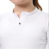 FitsT4 Sports Girls Long Sleeves Shirts Thumbhole English Horse Riding Shirt UPF50 Quick Dry Kids Equestrain Half Zip Jacket White Large view 4