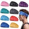 Sports Headbands Pack - Sweatband for Running, Cycling, Football, Basketball, Yoga - Stretchy Wide Mens Headbands view 1