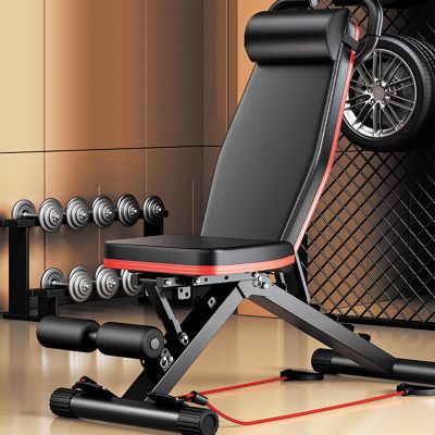 Adjustable Gym Weight Bench, Foldable Gym Workout Bench for Full Body Workout, 550 lbs Capacity, Fitness Crunches Gym Bench Strength Training Flat Incline Bench, Home and Commercial Weight Bench | Adj