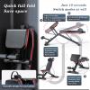 Adjustable Gym Weight Bench, Foldable Gym Workout Bench for Full Body Workout, 550 lbs Capacity, Fitness Crunches Gym Bench Strength Training Flat Incline Bench, Home and Commercial Weight Bench | Adj view 3